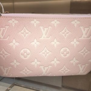 Louis Vuitton Empreinte Double Zip Pochette Candy Pink Limited Edition Brand New